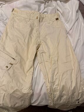 Obermeyer Women's Cream Wide Leg Snow Pants